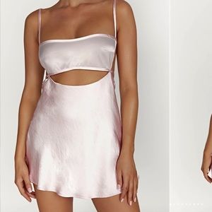 NWT Meshki Backless Mini Dress